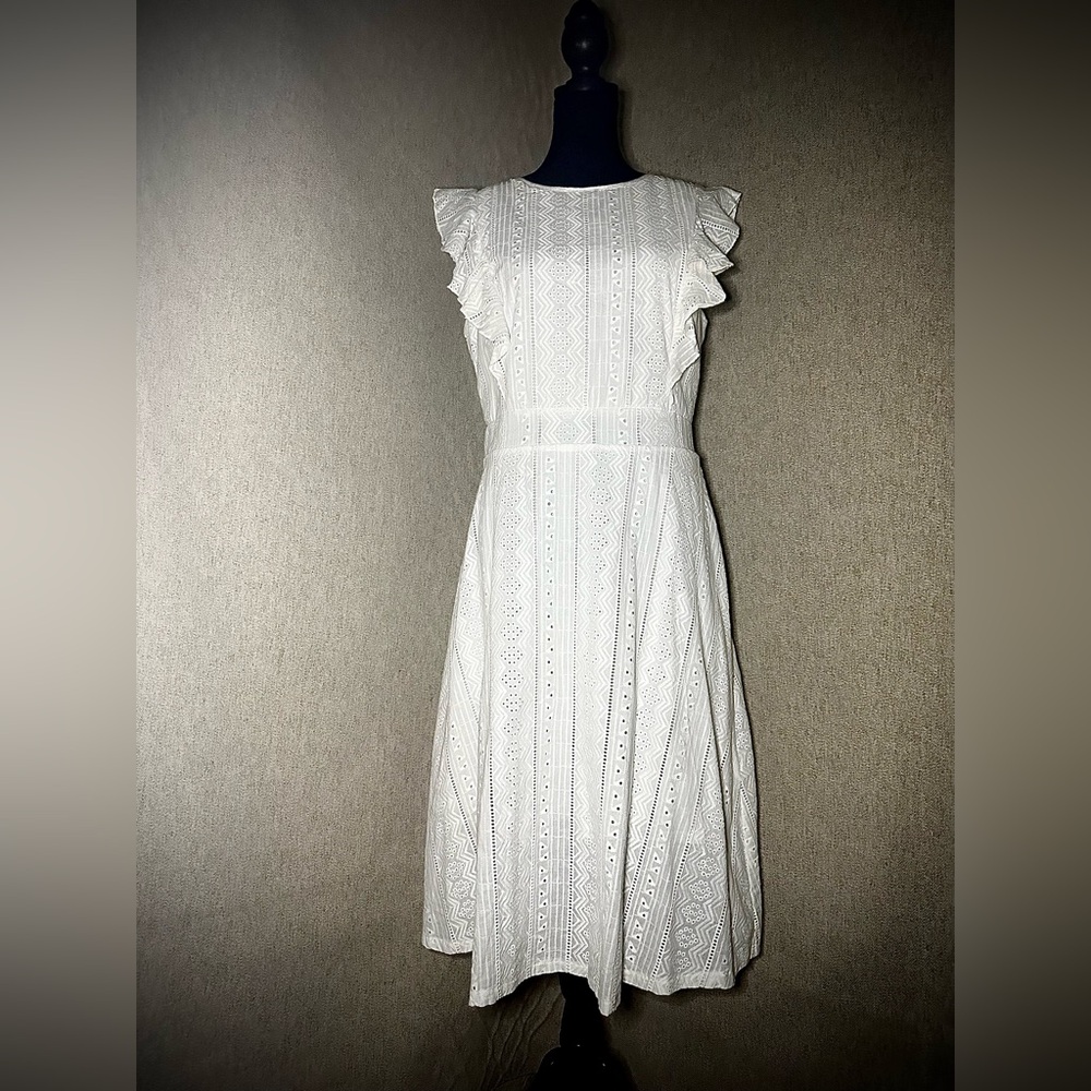 Ruffle Cap Sleeve Dress